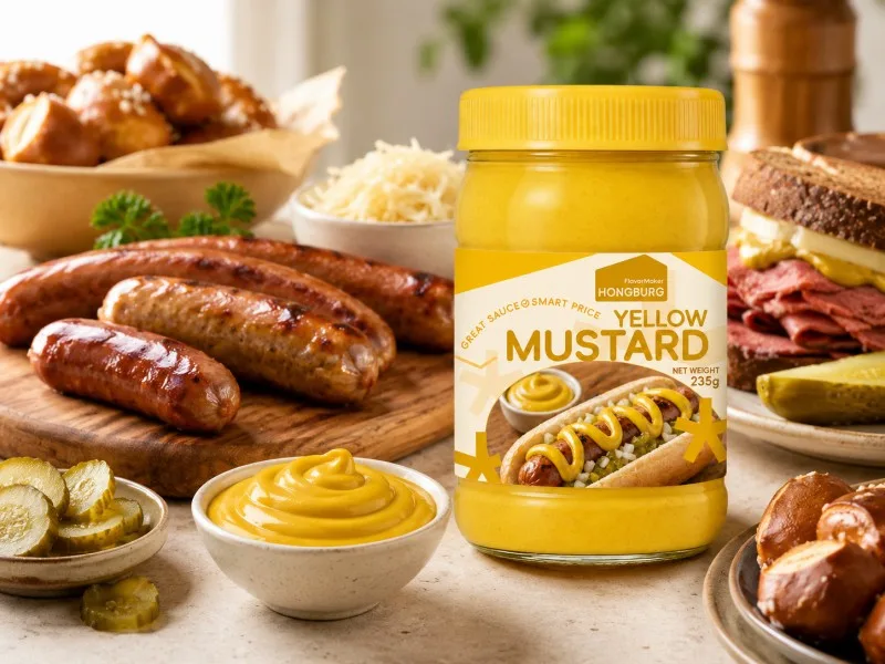 Classica salsa ricca di senape gialla
