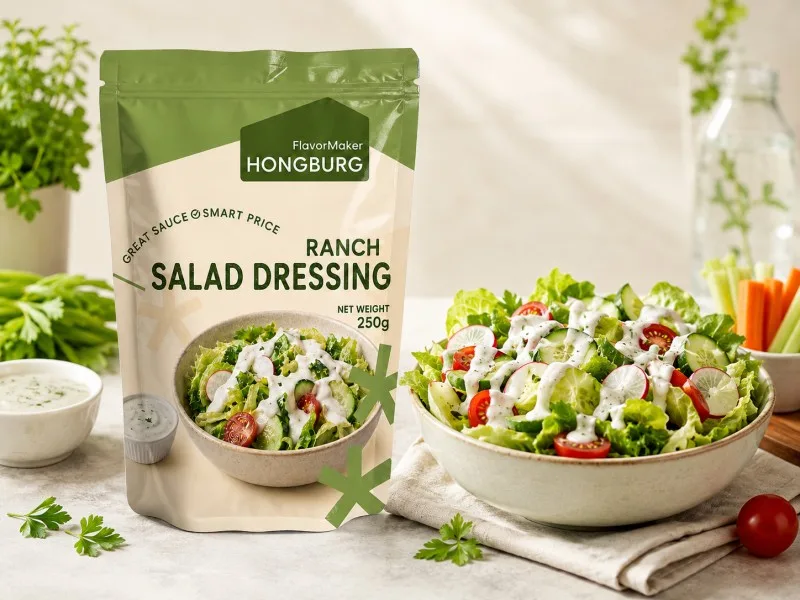 Condimento classico per insalata ranch liscia