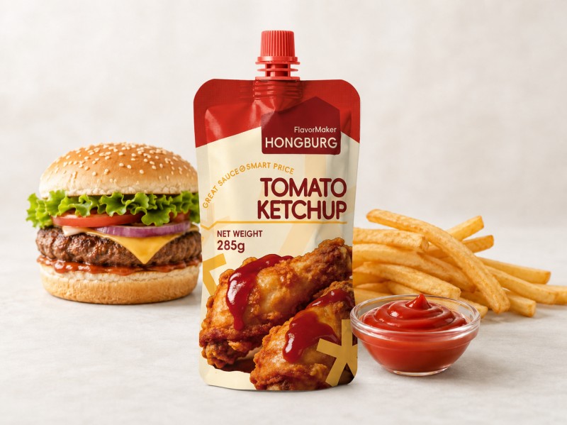 Ketchup classico per patatine fritte e hamburger