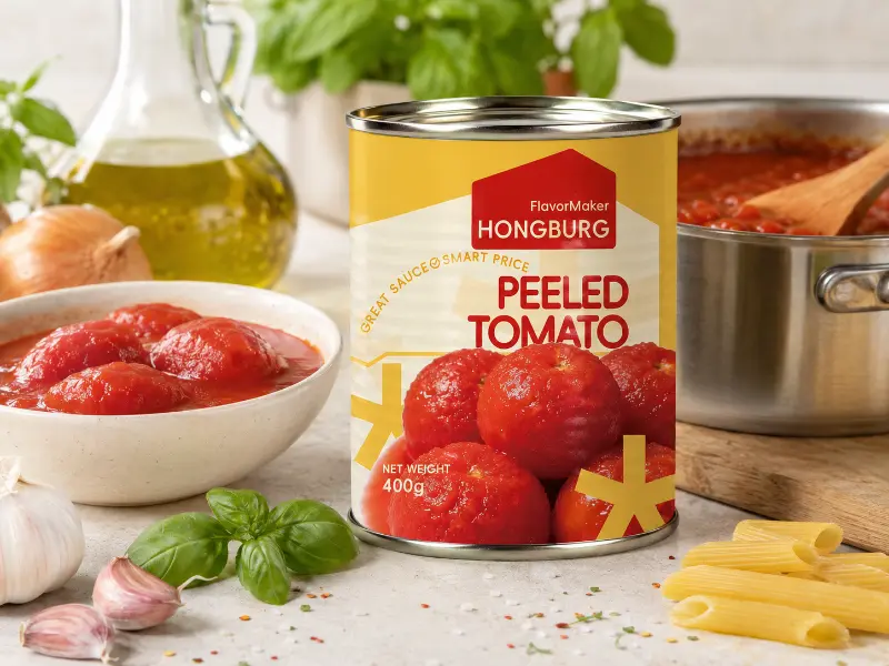 Pomodori pelati in scatola premium per cucina e salse