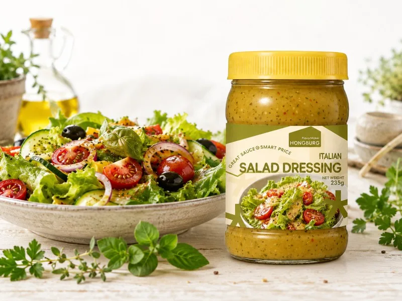 Condimento per insalata alle erbe italiane dal sapore ricco