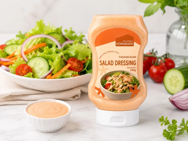 Condimento per insalata piccante e cremoso delle Thousand Island