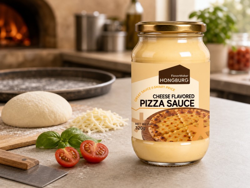 Salsa per pizza densa e cremosa al gusto di formaggio